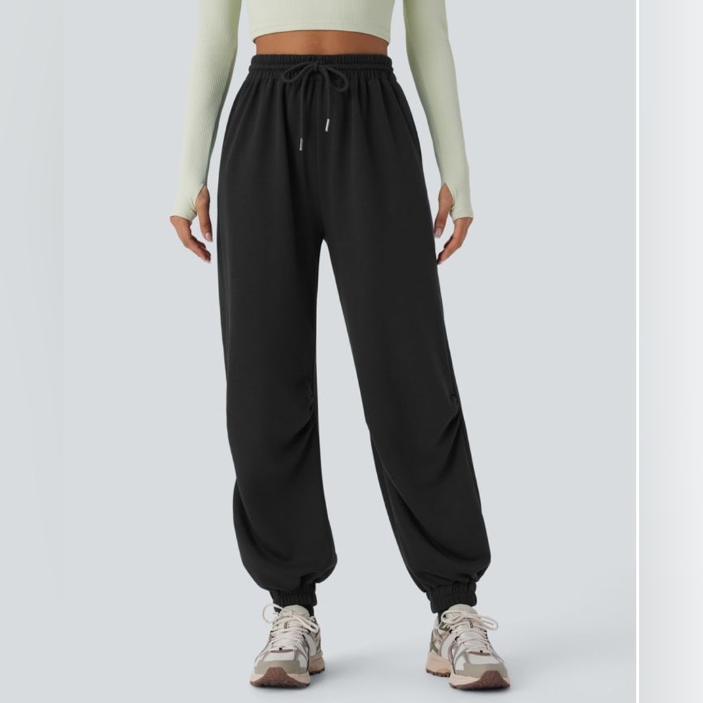 Halara High Waisted Drawstring Pocket Running Joggers